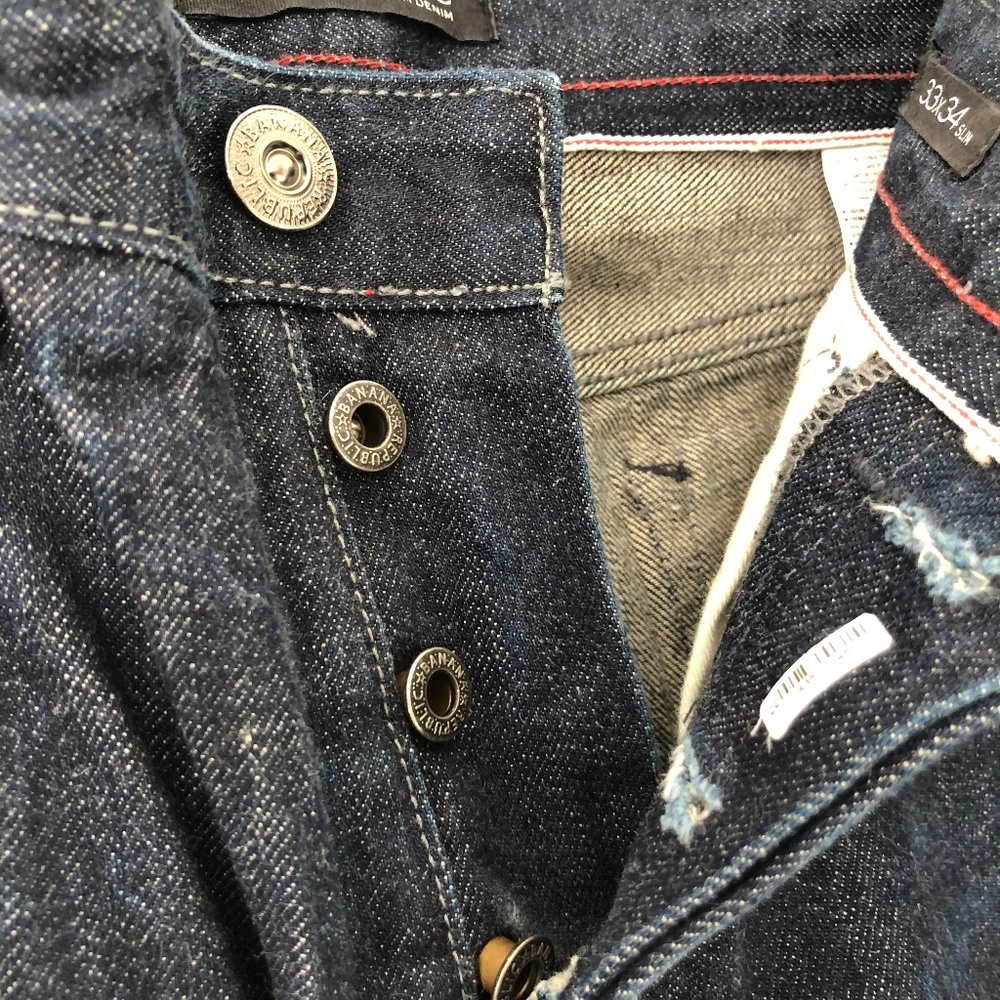Banana Republic Premium Denim Jeans 33 x 34 Slim - Picture 3 of 6
